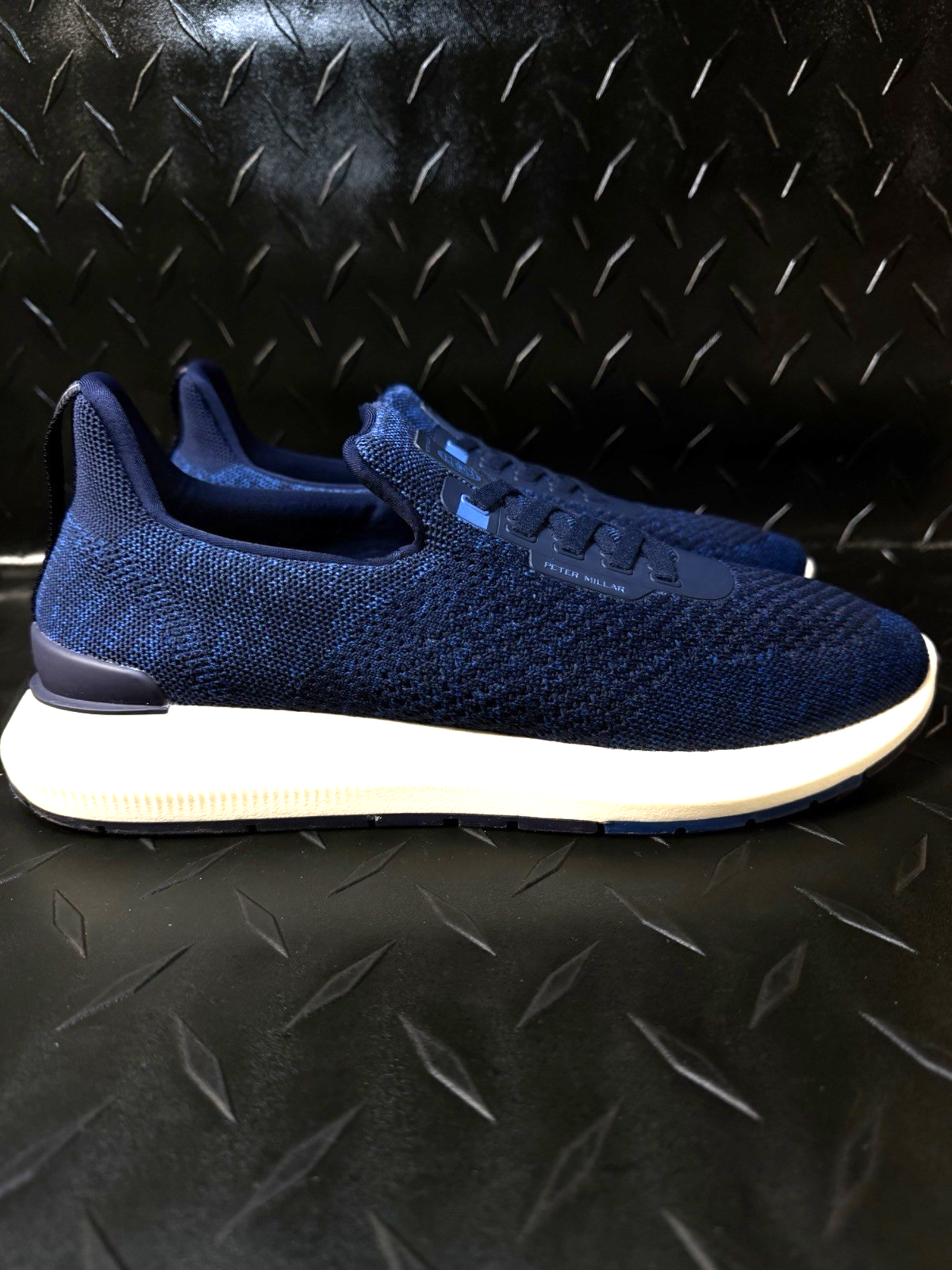 Peter Millar Apollo Knit Sneakers Men’s Size 11.5 Blue Comfort Casual Athletic S